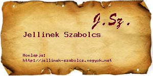 Jellinek Szabolcs névjegykártya