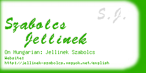 szabolcs jellinek business card